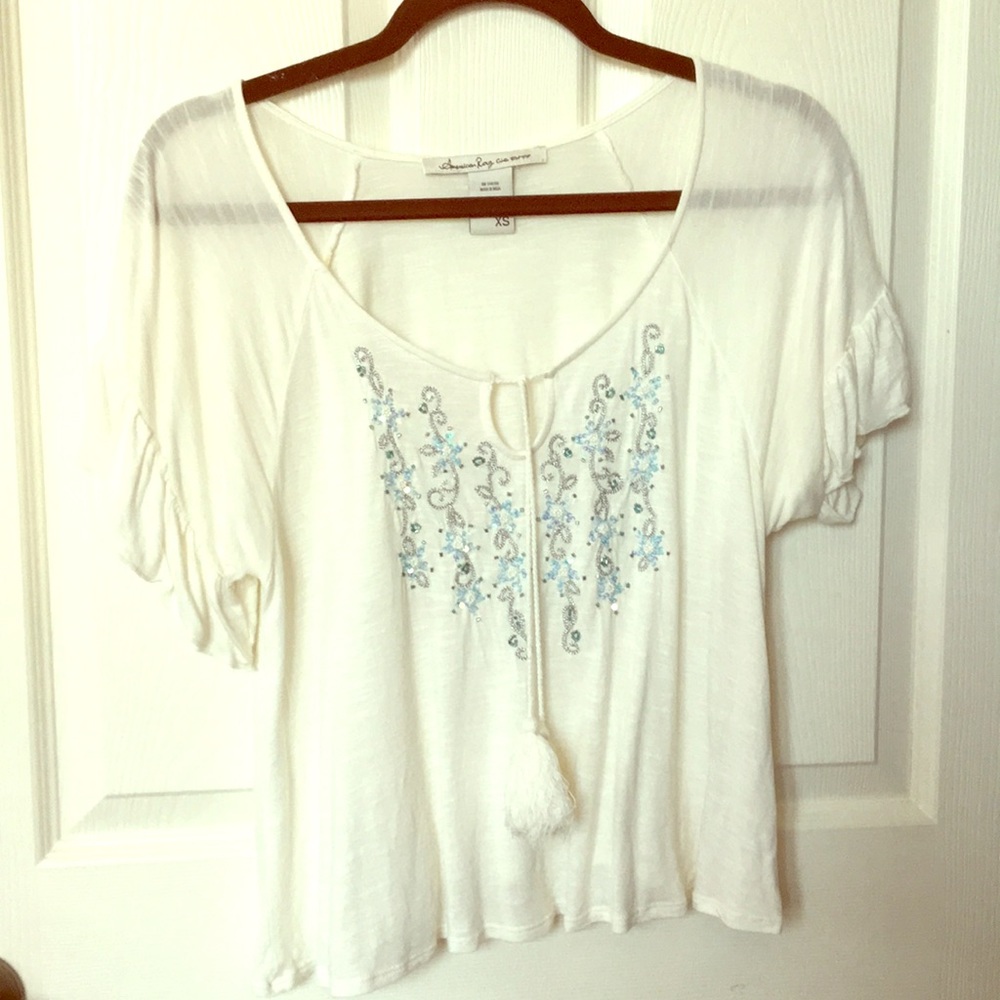 Fancy short sleeve top